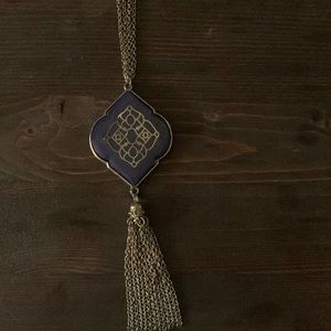 Long purple necklace